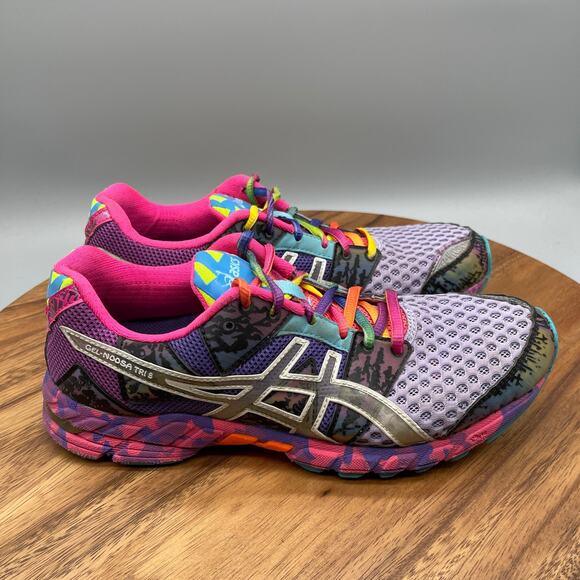 ASICS Gel Noosa Tri 8 Shoes Womens Size 8.5 Purple Running Comfort Walking Gym - Picture 1 of 8